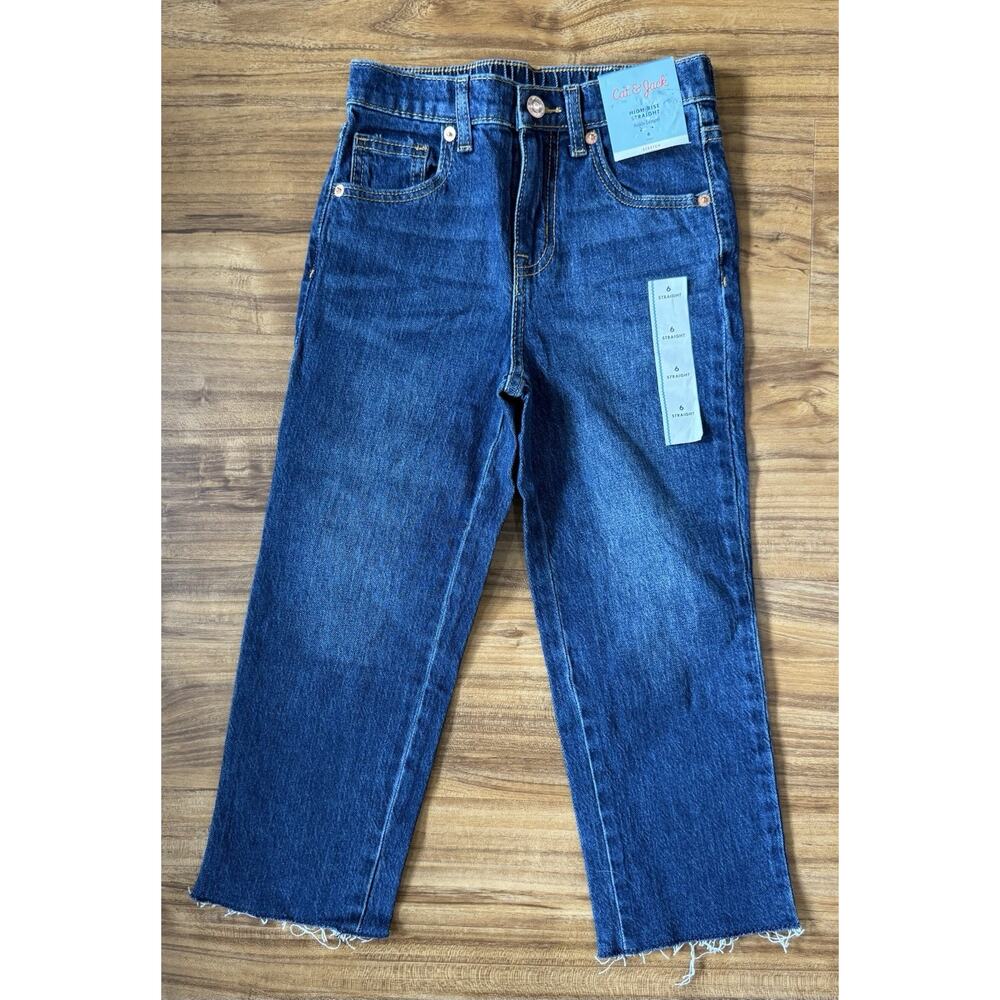 Cat & Jack High-Rise Ankle Length Stretch Raw Hem Size 6 Girls MWT